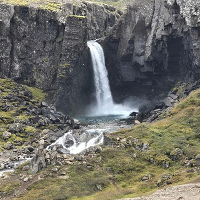 Waterfall in the mountains